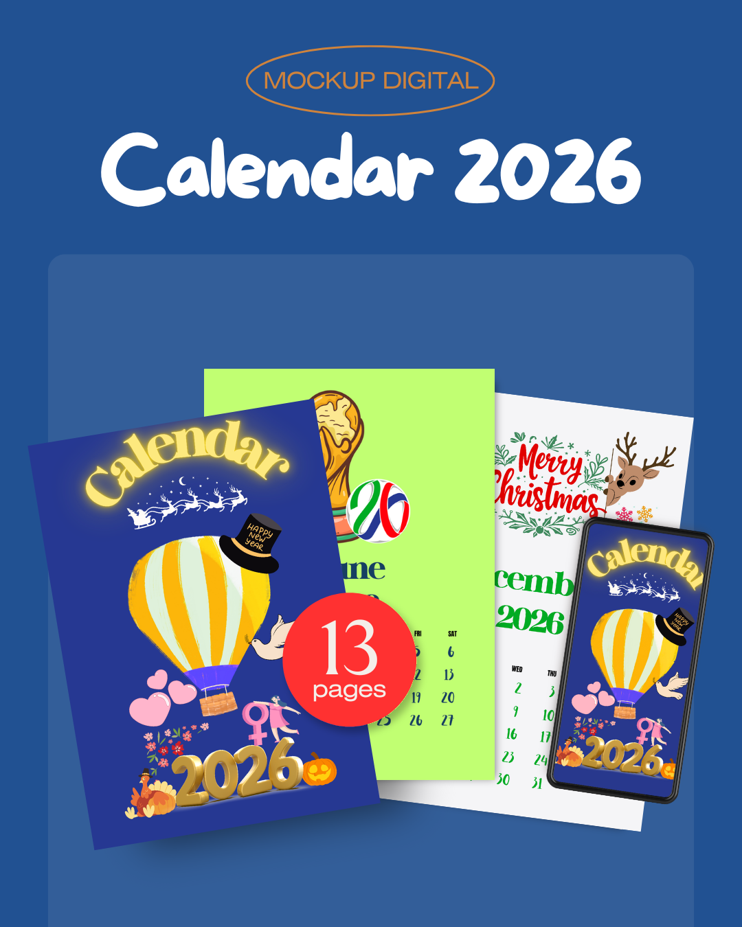 Plantilla Calendario 2026
